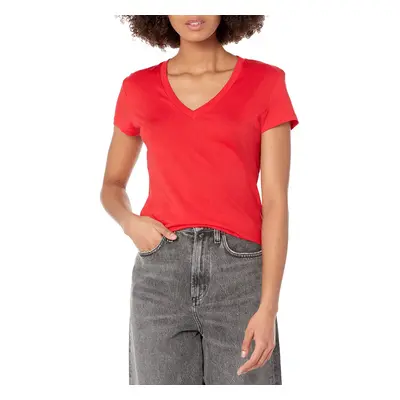 A | X ARMANI EXCHANGE Women's Pima Cotton Basic Slim Fit V-Neck Tee