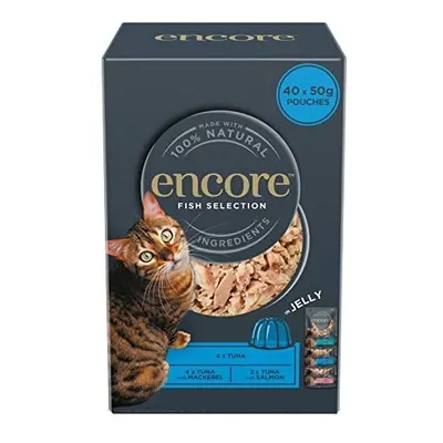 100% Natural Wet Cat Food, Multipack Fish Selection, x x 50g Pouches (Total Pouches)