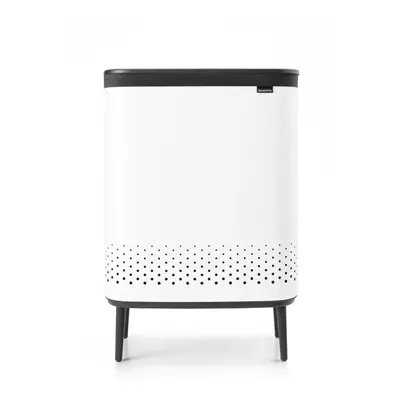 Brabantia - Bo Laundry Bin Hi x 45L - Dirty Clothes Hamper - Compartments - Lid with Quick-Drop 