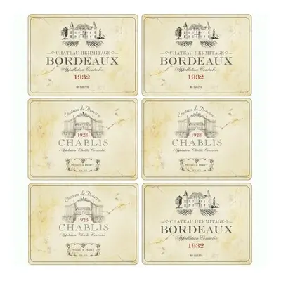 Pimpernel Vin de France Placemats - Set of