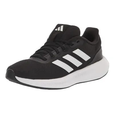 adidas Women's Run Falcon 3.0 Sneaker Black/White/Black Wide