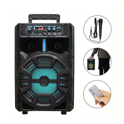 Portable FM Bluetooth Wireless Speaker Subwoofer Heavy Bass Sound System with Remote for Party