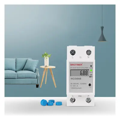 230V Smart WiFi Single-phase Energy Meter Mobile Phone App Home Multi-function Rail Meter