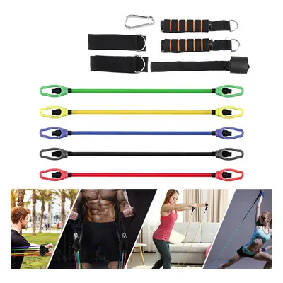 (Multicolor) Pcs Fitness Resistance Bands Set Pilates Pull Rope Exercises Elastic Band