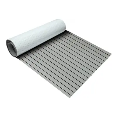 (Light Gray + Black Stripes) Styles 900x2000x5mm Marine Flooring Faux Teak EVA Foam Decking Shee