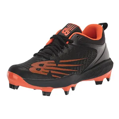 New Balance Men's FuelCell V6 Molded Baseball Shoe Black/Orange