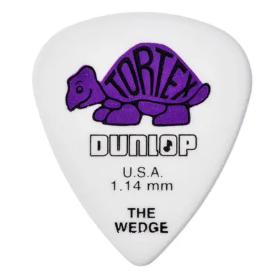 Dunlop 424R114 TortexA Wedge WhitePurple 114mm 72Bag