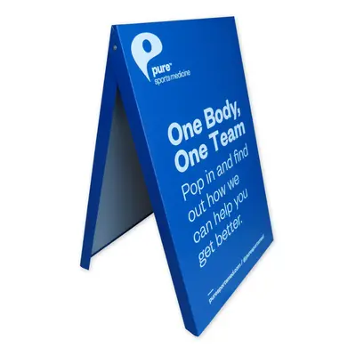 (Blue, Yes) A-Board Pavement Sign Magnetic Board Display Metal