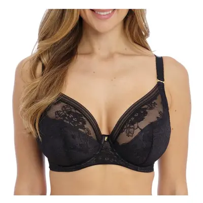 Fantasie Women's Fusion Lace Underwire Padded Plunge Bra Black 32G