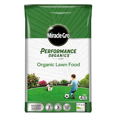 Miracle Gro Performance Organics, Organic Lawn Food Food-360 m2 Coverage, 9.1 kg Bag (Bee, Pet &