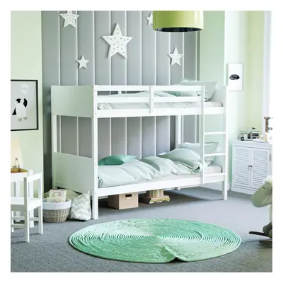 (White) Gemini Bunk Bed Detachable High Sleeper Pine Wood