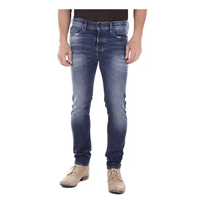 (W30 L32) DIESEL TEPPHAR R39M0 Mens Denim Jeans Regular Fit Straight Leg Casual Blue Pants