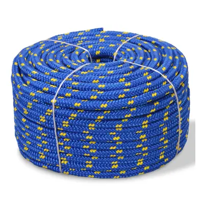 (blue) Marine Rope Dock Coil Boat Line Polypropylene Rope Multi Sizes Multi Colours