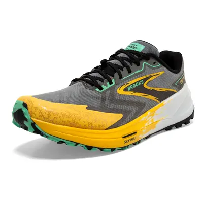 Brooks Men's Catamount Trail Running Shoe - Lemon Chrome/Sedona Sage