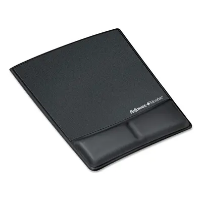 Fellowes Memory Foam Wrist Rest w/Attached Mouse Pad Black