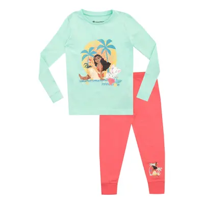 Disney Girls Moana Pajamas Multicolored Size 2T