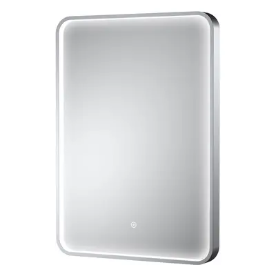 Contemporary Inset Framed LED Touch Sensor Mirror with De-mister Pad - x 500mm - Chrome - Balter