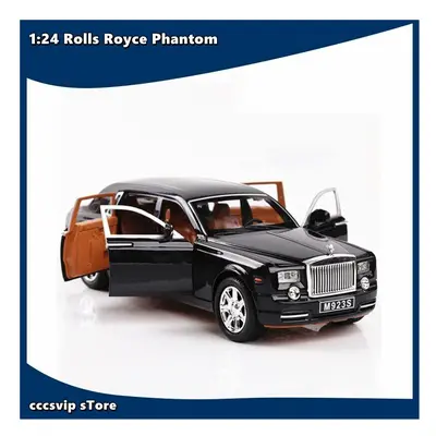 1:24 Rolls Royce Phantom Metal Car Toy Alloy Car Die casting and Toy Car Child Car Model Toy(Bla