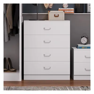 Tunis Drawer Chest Of Drawers Matt White Sideboard with Metal T-Bar Handles