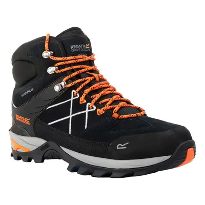 (9 UK, Ash/Blaze Orange) Regatta Mens Samaris Pro II Suede Walking Boots