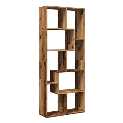 (old wood) vidaXL Room Divider Bookcase Shelf Bookshelf Engineered Wood