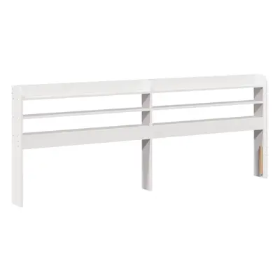 (white, x x cm) vidaXL Headboard with Shelves Bed Header Bed Headboard Solid Wood Pine