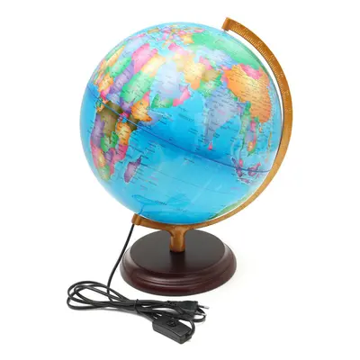 12.5" World Earth Globe Map Geography LED Illuminated for Desktop Decoration Education Kids Gift