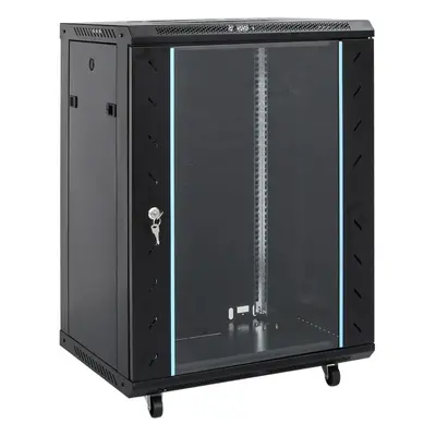 (black, x x cm) vidaXL Network Cabinet Home Office Server Rack Data Cabinet Network Rack IP20