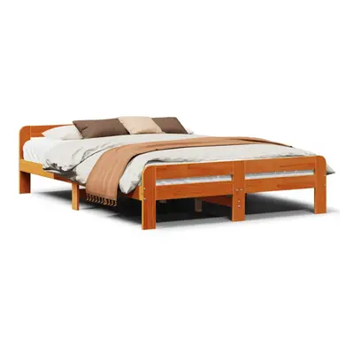 (wax brown, x cm) vidaXL Bed Frame without Mattress Bed Base Solid Wood Pine