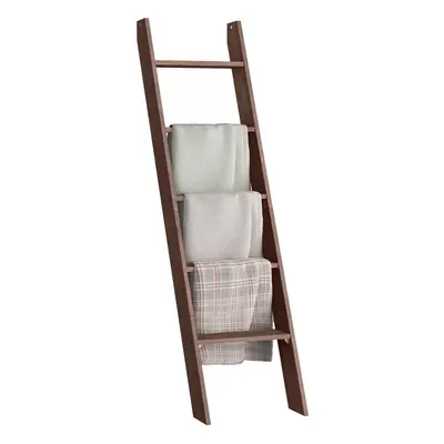 VASAGLE Blanket Ladder Decorative Farmhouse for The Living Room 5-Tier Ladder Shelf Ladder Rack 