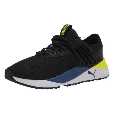 PUMA Mens Pacer Future Sneaker BlackElektro BlueYellow Alert