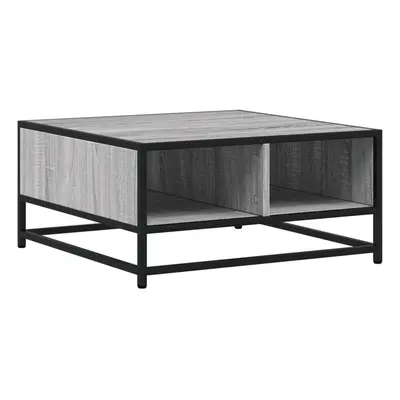 (grey sonoma) vidaXL Coffee Table Hallway Tea End Table Side Table Engineered Wood and Metal