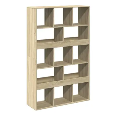 (sonoma oak, x x 156.5 cm) vidaXL Room Divider Privacy Screen Bookcase Bookshelf Engineered Wood