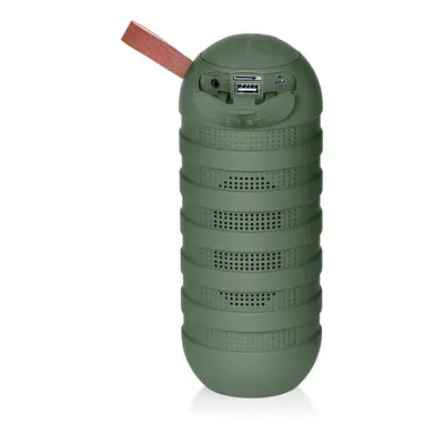 (Green) Outdoor Portable Wireless Bluetooth 5.0 Flashlight Speaker Stereo Hi-Fi Speakers Support