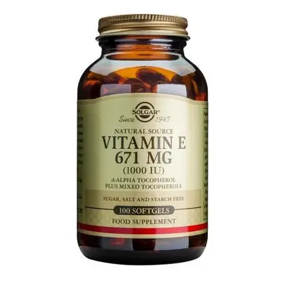 Solgar Vitamin E mg (1000 IU) Mixed Softgels