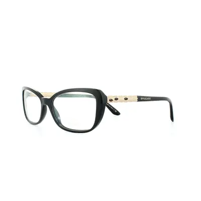 Bvlgari Glasses Frames 4112KB Black and Gold Plated 53mm Womens