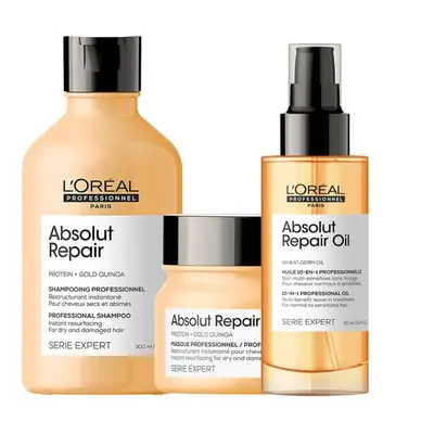 L'Oreal Professionnel Serie Expert Absolut Repair Gold Trio - UK