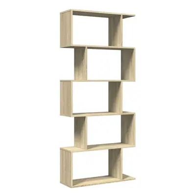 (sonoma oak, x x cm) vidaXL Room Divider Bookcase 6-Tier Shelf Bookshelf Engineered Wood