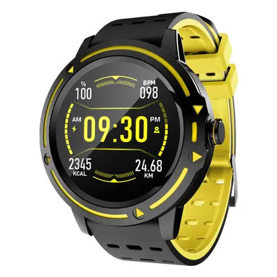 (Yellow) Full Touch Screen Waterproof Smart Watch Call Rejection Sports Fitness Bracelet