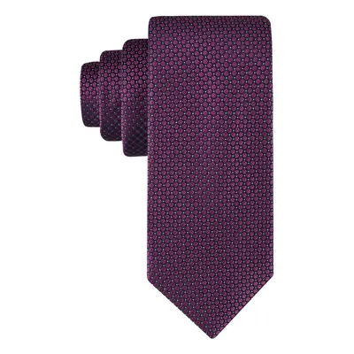 Calvin Klein Men's Steel Micro Solid A Tie Berry Regular