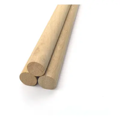 (25mm - Pack of 3) 1m Long Premium Quality Oak Dowel