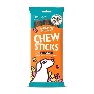 Lily's Kitchen Chew Sticks with Chicken Grain Free Dog Treat, Count (Pack of 10)