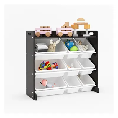 Kids Storage Wooden Unit Bookshelf Toy Box Cube Tier Tubs Box