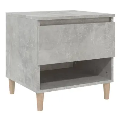 (concrete grey, pcs) vidaXL 1/2x Bedside Table Engineered Wood Bed Cabinet End Table Multi Colou