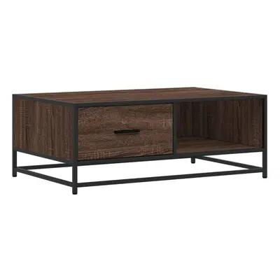 (brown oak) vidaXL Coffee Table Hall End Table Side Table Engineered Wood and Metal