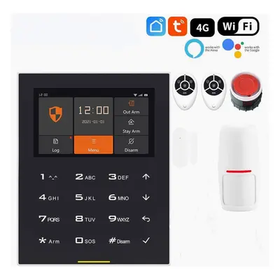 (AU Plugkits) WIFI GSM Smart Wireless Home Security Alarm Burglar System Support IOS and Android