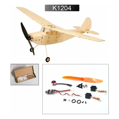 (K1204) 445mm Wingspan Balsa Wood Tainer Beginner RC Airplane Kit With Power Combo