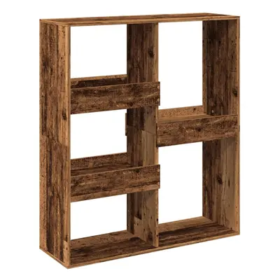 (old wood, x x cm) vidaXL Room Divider Privacy Screen Room Partition Bookcase Engineered Wood