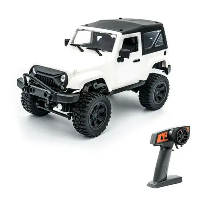 (White Hardtop) 1/14 RC Car 2.4G 4WD Off-Road RC Vehicles with LED Light Climbing RC Truck RTR M