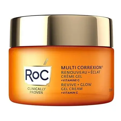 RoC - Multi Correxion Revive + Glow Vitamin C Gel Cream - Anti Wrinkle and Aging Moisturiser - V